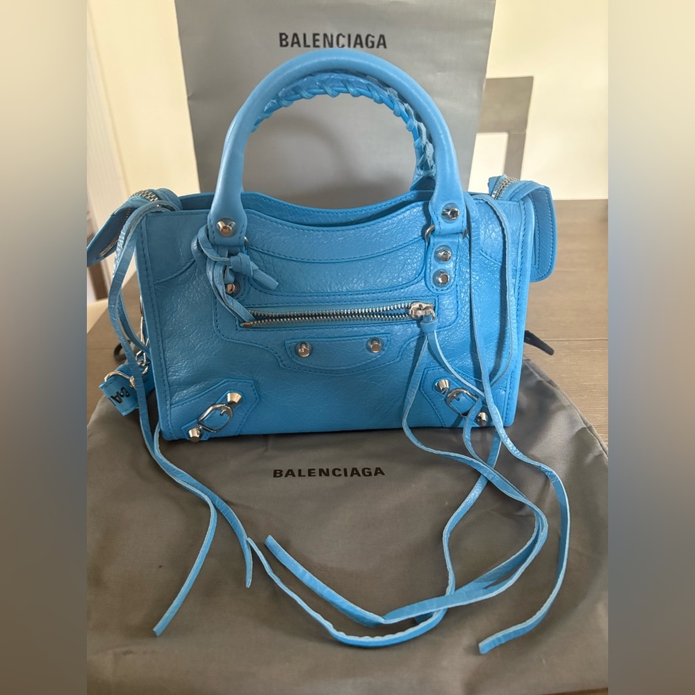 Balenciaga Vibrant Blue Satchel
